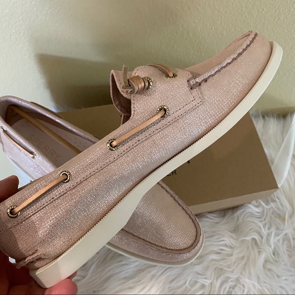 Final sale✨sperry vida brushed metallic boat shoes - Picture 8 of 13